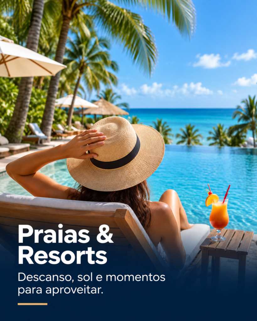 praias e resorts